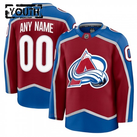 Colorado Avalanche Dresy Personalizované Fanatics Premium 2024-25 Červené Domácí - Dětské
